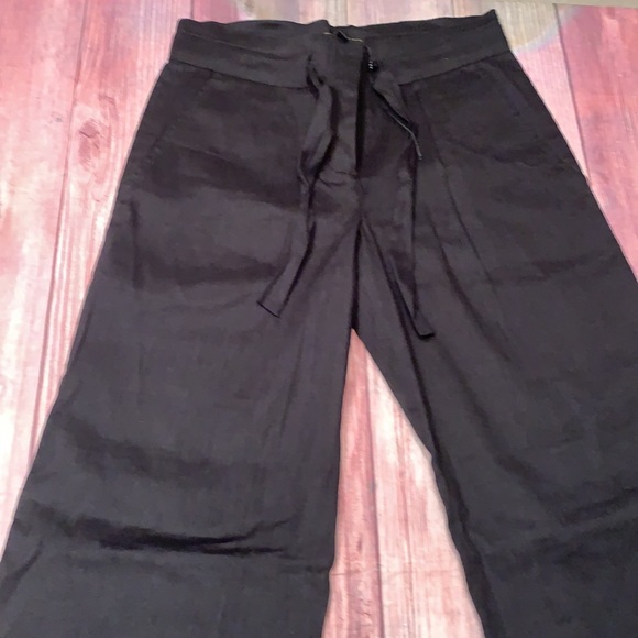 NWOT BCBG MaxAzria linen cotton long pants - Picture 2 of 6